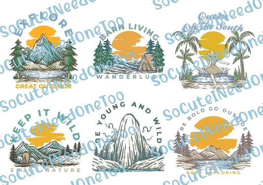 Explore The Great Outdoors Waterslide Decals - SoCuteINeedOneToo