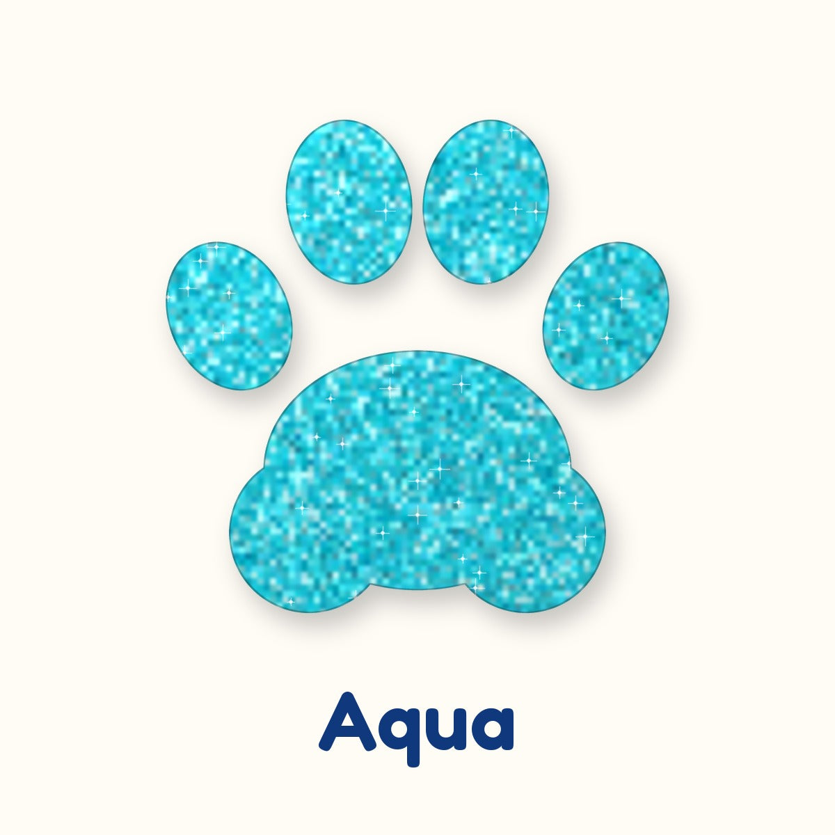 Aqua glitter heat transfer vinyl color swatch