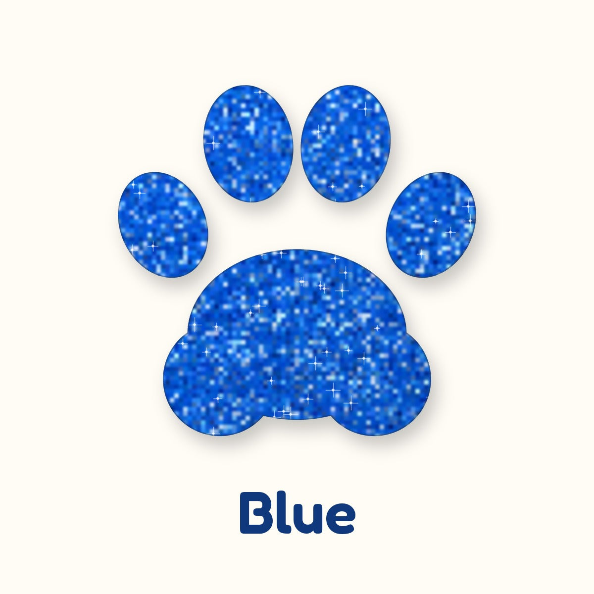 Blue glitter heat transfer vinyl color swatch
