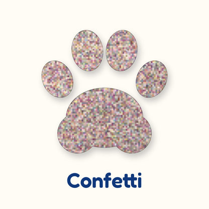 Confetti glitter heat transfer vinyl color swatch