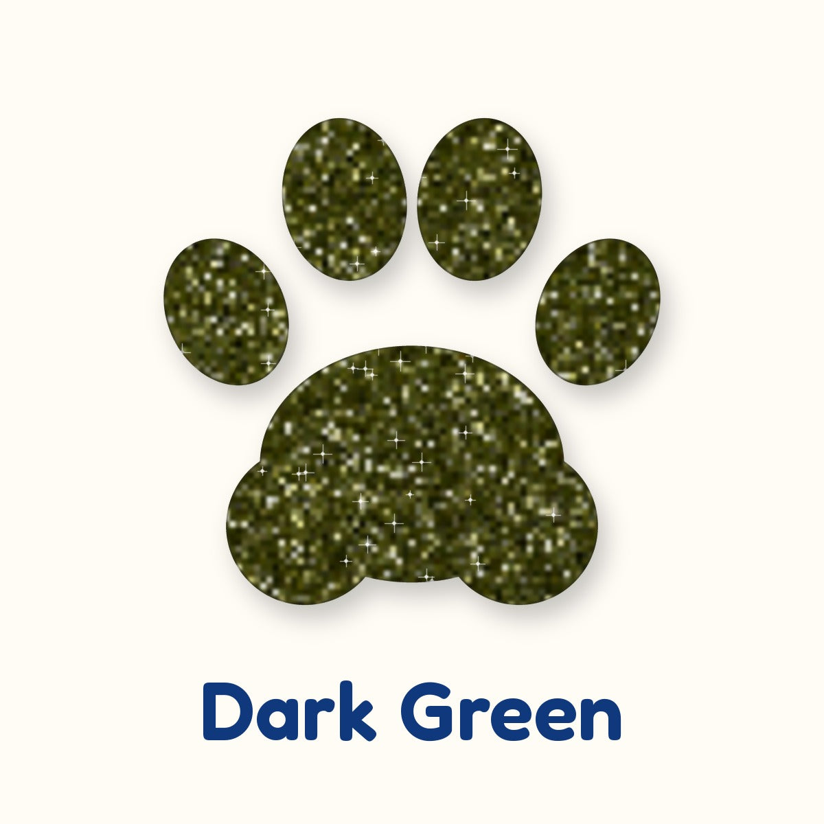 Dark Green glitter heat transfer vinyl color swatch