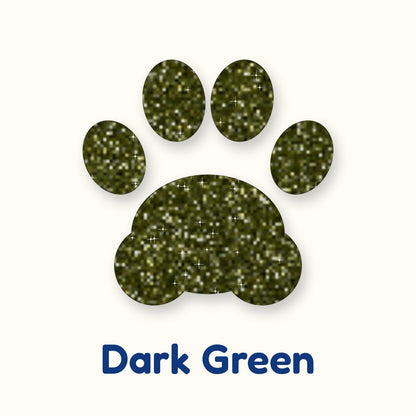 Dark Green glitter heat transfer vinyl color swatch