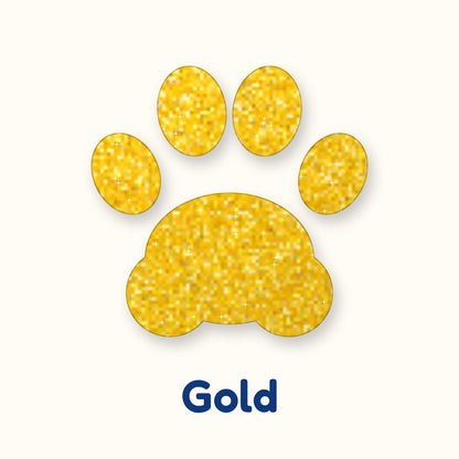 Gold glitter heat transfer vinyl color swatch