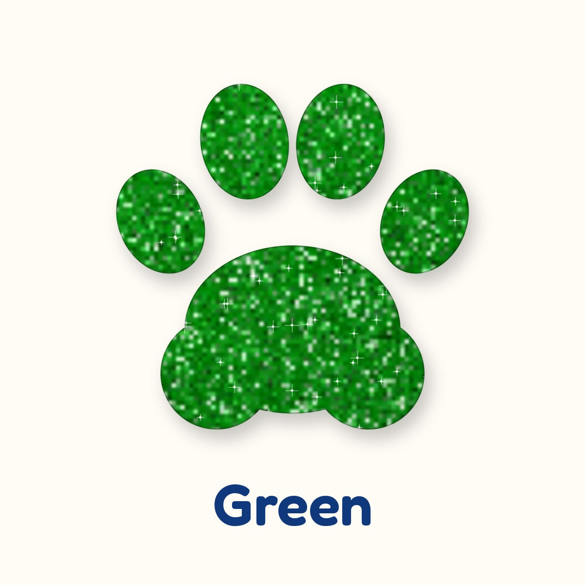Green glitter heat transfer vinyl color swatch