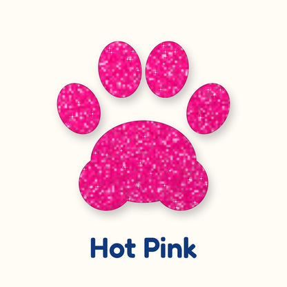 Hot Pink glitter heat transfer vinyl color swatch