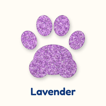 Lavender glitter heat transfer vinyl color swatch