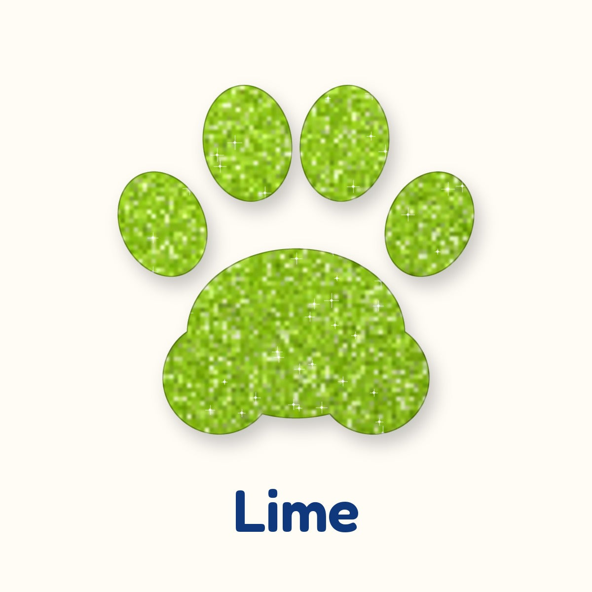 Lime glitter heat transfer vinyl color swatch
