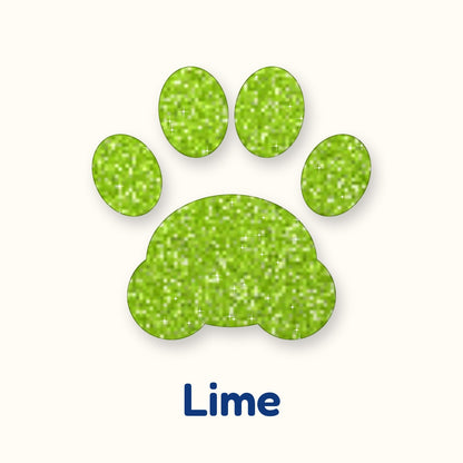 Lime glitter heat transfer vinyl color swatch
