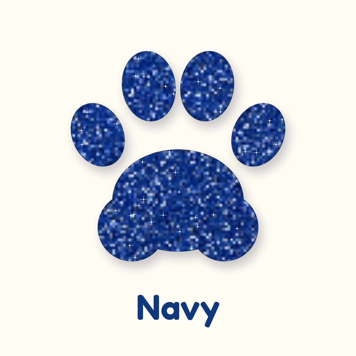 Navy glitter heat transfer vinyl color swatch