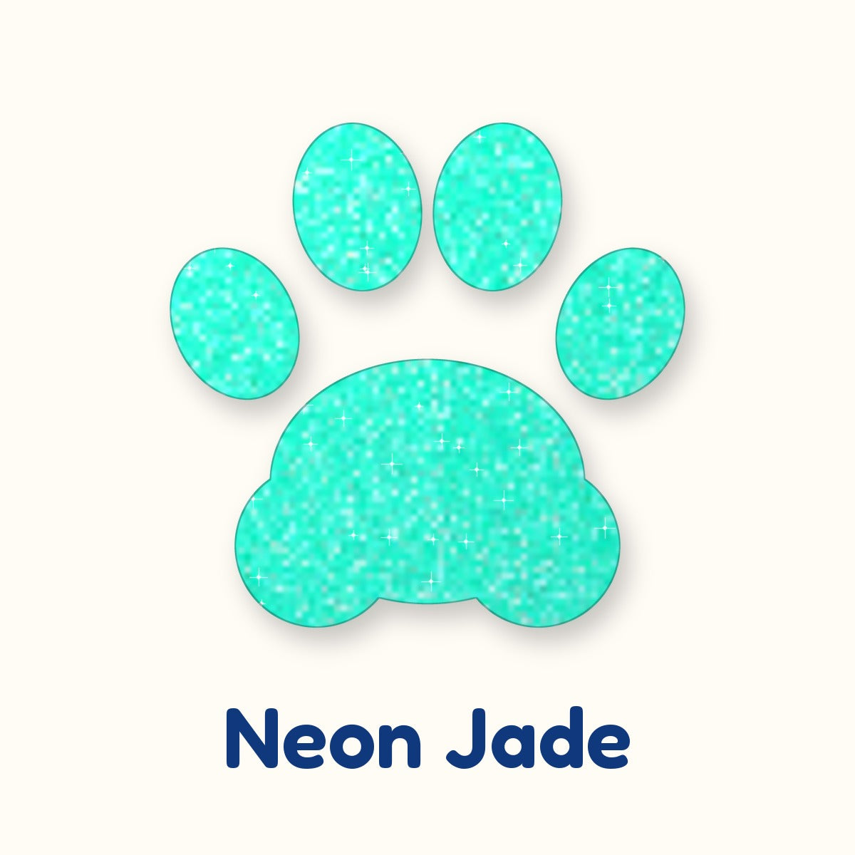 Neon Jade glitter heat transfer vinyl color swatch