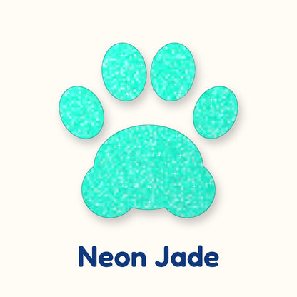 Neon Jade glitter heat transfer vinyl color swatch