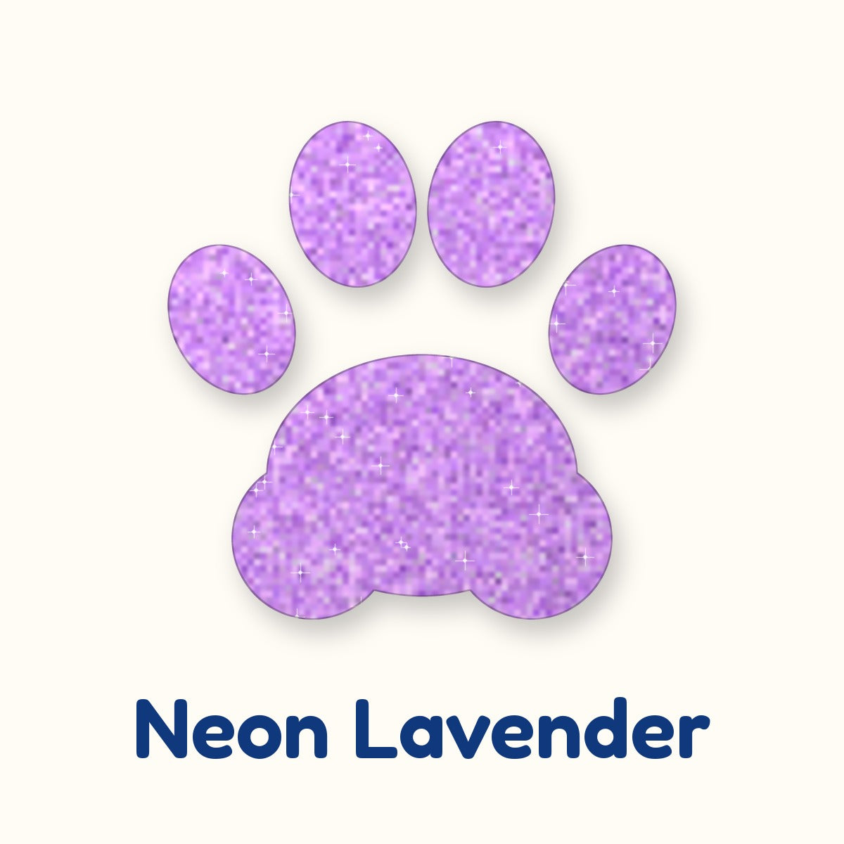 Neon Lavender glitter heat transfer vinyl color swatch