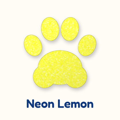 Neon Lemon glitter heat transfer vinyl color swatch