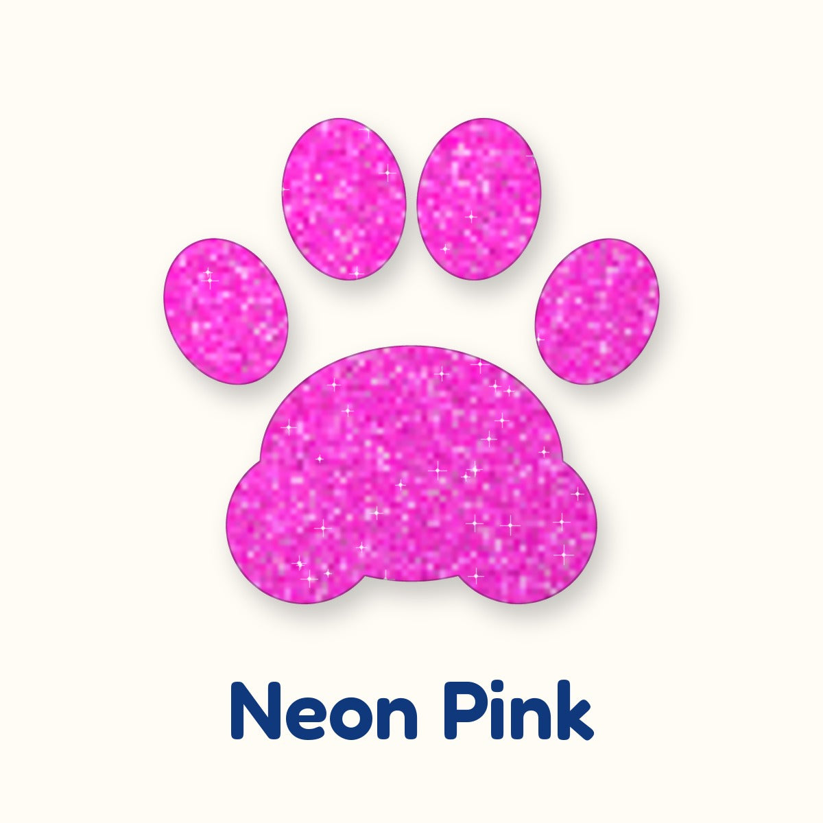 Neon Pink glitter heat transfer vinyl color swatch