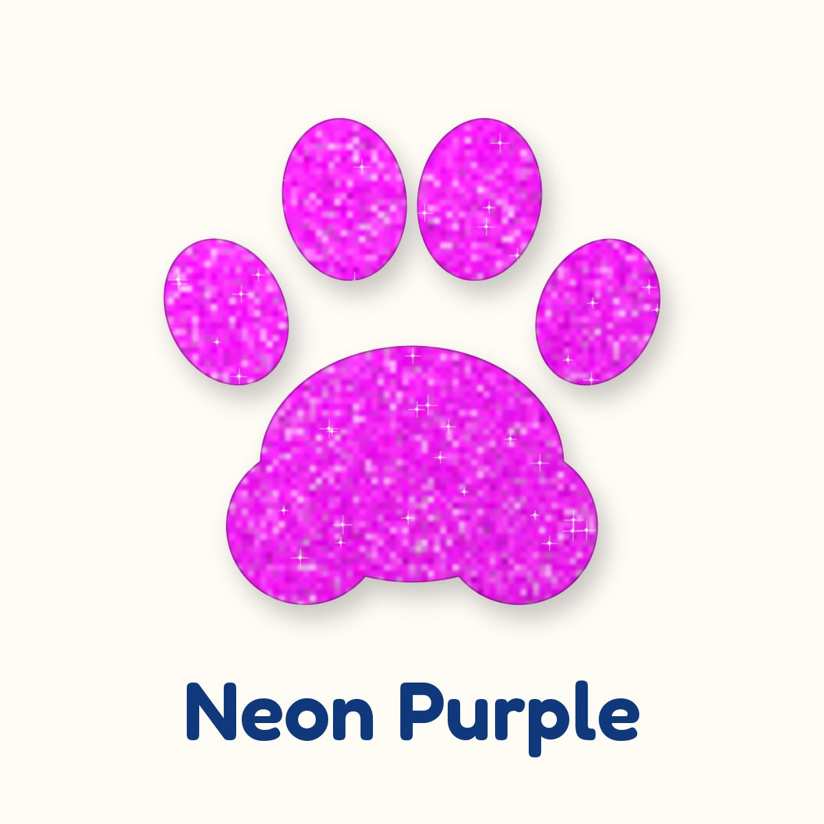 Neon Purple glitter heat transfer vinyl color swatch