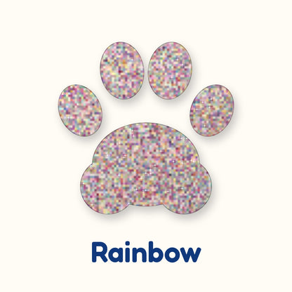 Rainbow glitter heat transfer vinyl color swatch
