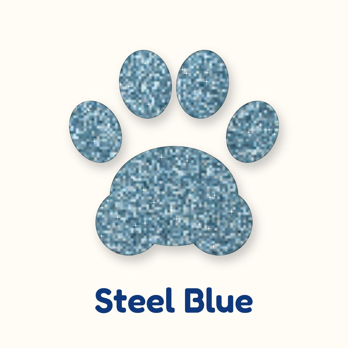 Steel Blue glitter heat transfer vinyl color swatch