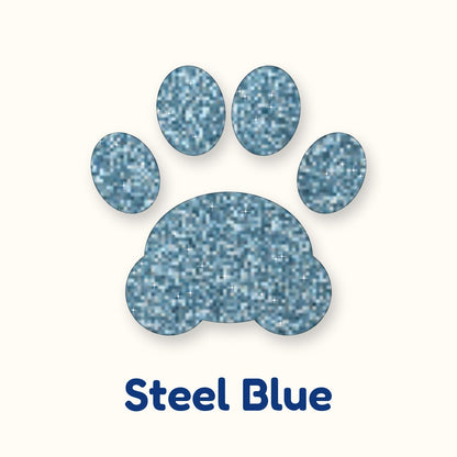 Steel Blue glitter heat transfer vinyl color swatch