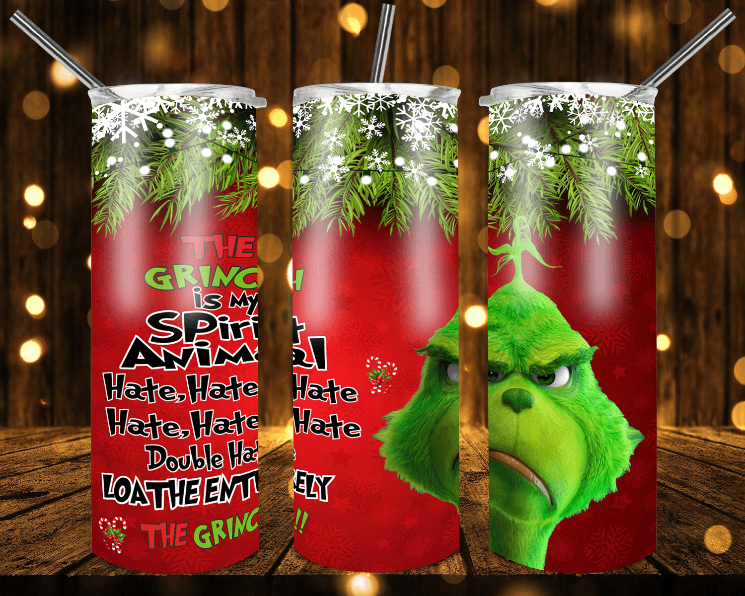GRINCH 2nd SELECTION #639 Waterslide Wraps - SoCuteINeedOneToo