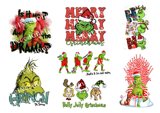 Grinch #58 Waterslide Decals - SoCuteINeedOneToo