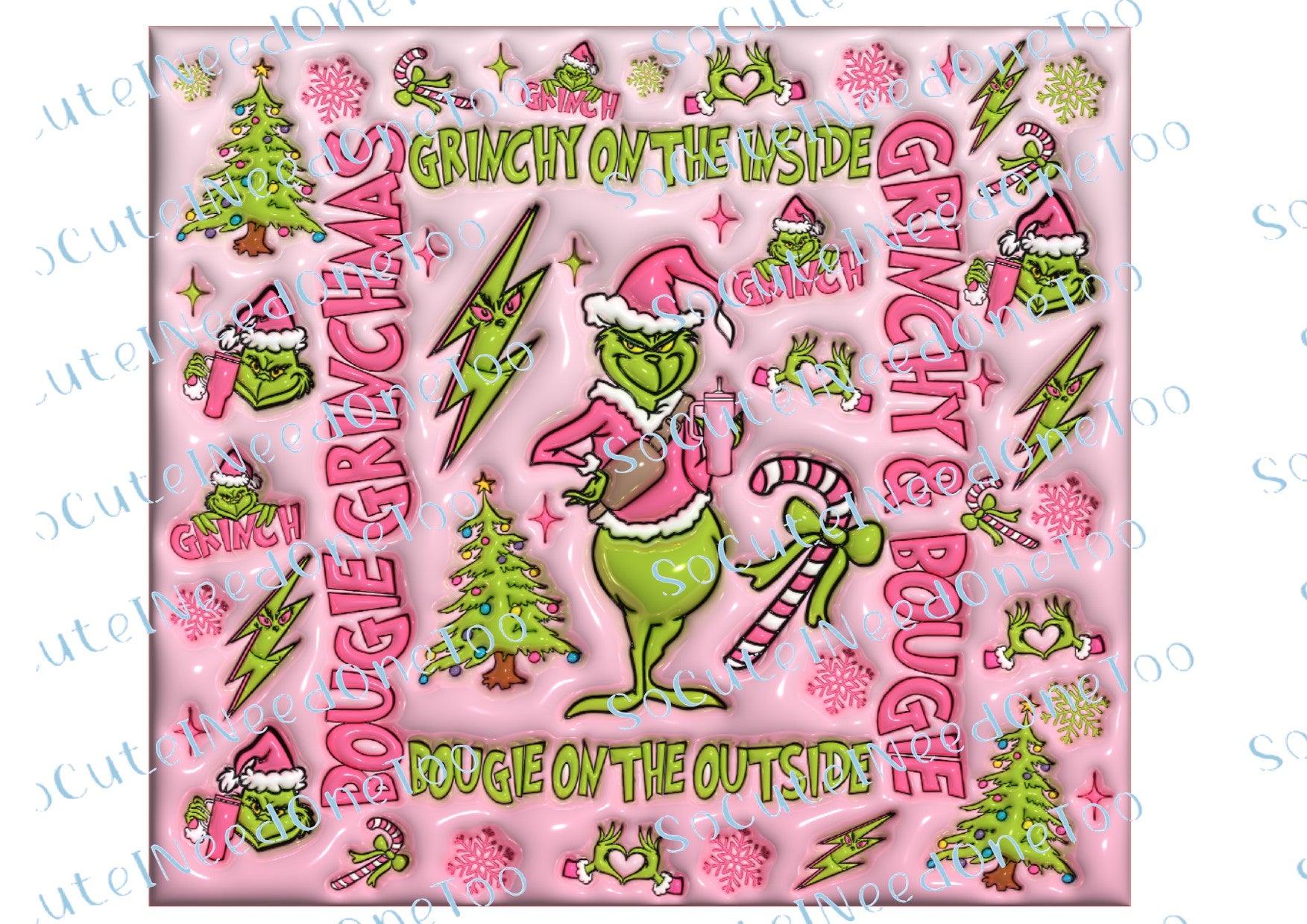 Grinch Christmas Waterslide Wrap Collection A - SoCuteINeedOneToo
