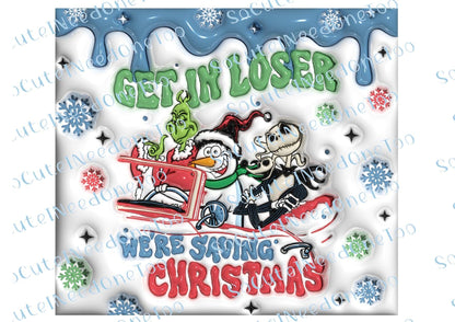 Grinch Christmas Waterslide Wrap Collection A - SoCuteINeedOneToo