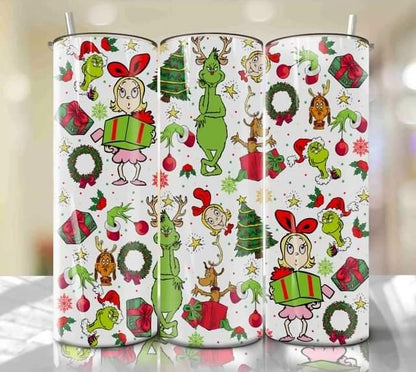 Grinch Christmas Waterslide Wrap Collection A - SoCuteINeedOneToo