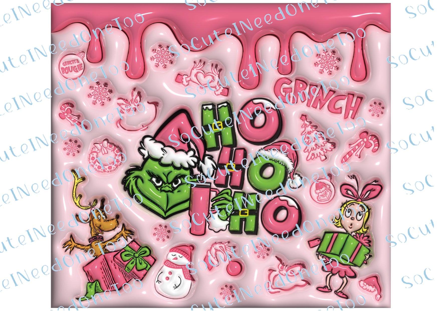 Grinch Christmas Waterslide Wrap Collection A - SoCuteINeedOneToo