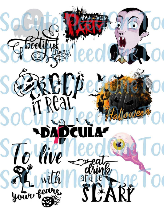 Halloween #2 Waterslide Decals - SoCuteINeedOneToo