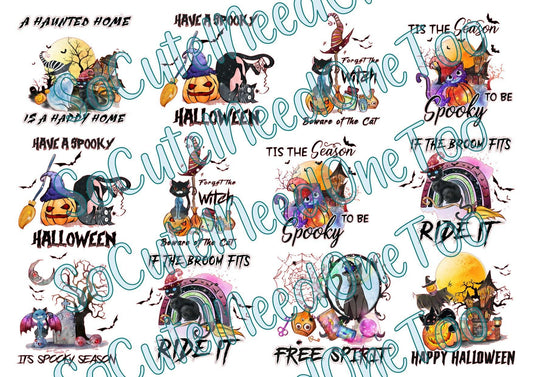 Halloween - A Haunted Home Waterslide Decals - SoCuteINeedOneToo