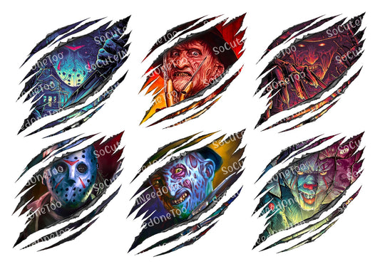 Halloween Killers #2 Waterslide Decals - SoCuteINeedOneToo