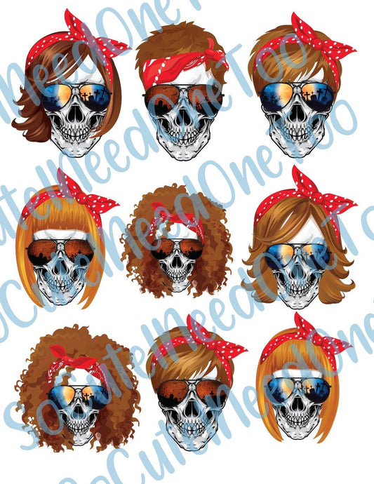 Halloween -Skulls - Waterslide Decals - SoCuteINeedOneToo
