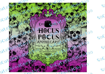 Hocus Pocus 20oz Waterslide Wraps - SoCuteINeedOneToo