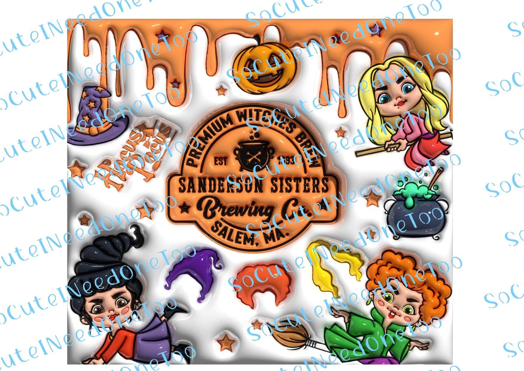 Hocus Pocus 20oz Waterslide Wraps - SoCuteINeedOneToo