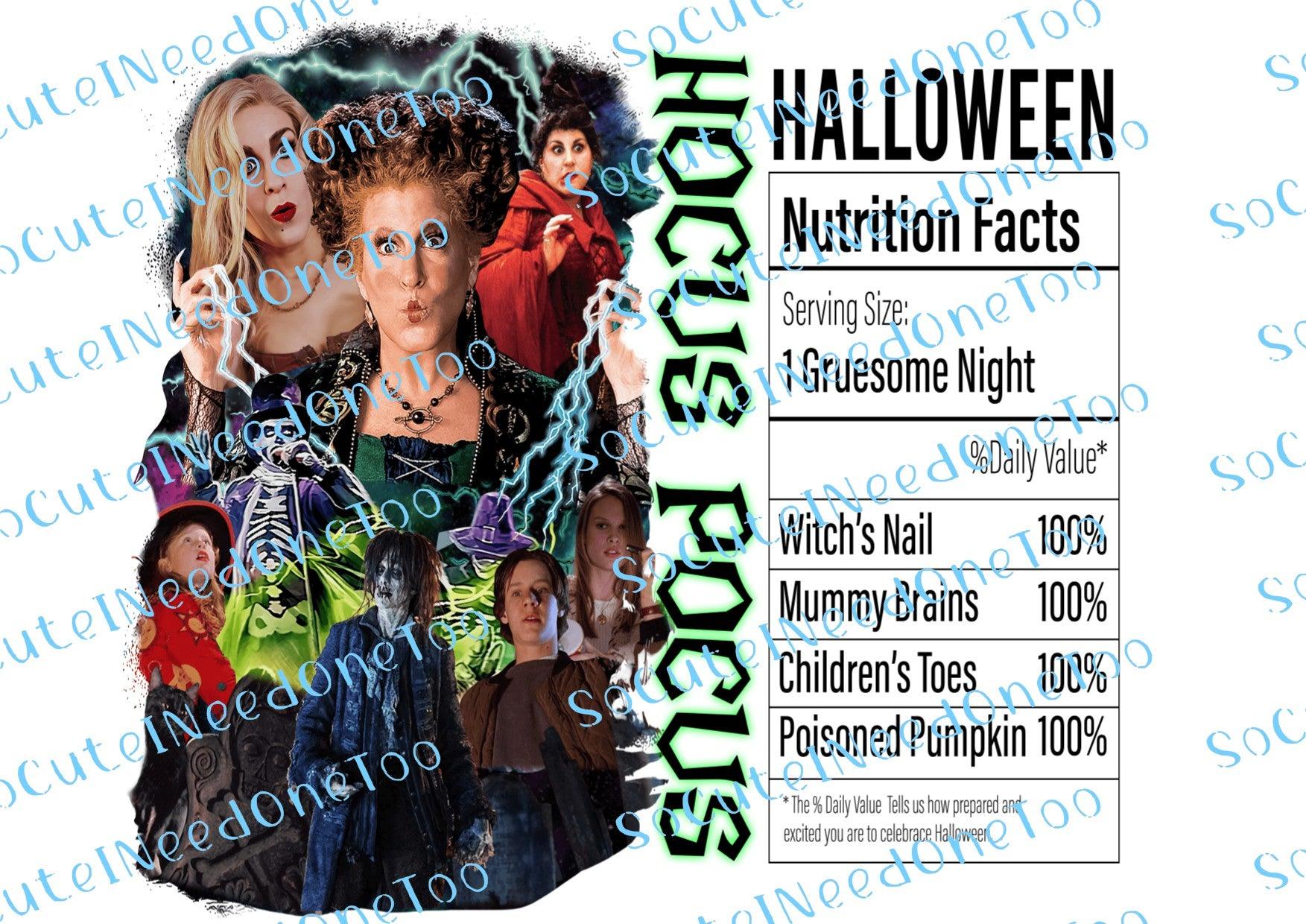 Hocus Pocus 20oz Waterslide Wraps - SoCuteINeedOneToo