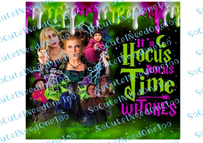 Hocus Pocus 20oz Waterslide Wraps - SoCuteINeedOneToo
