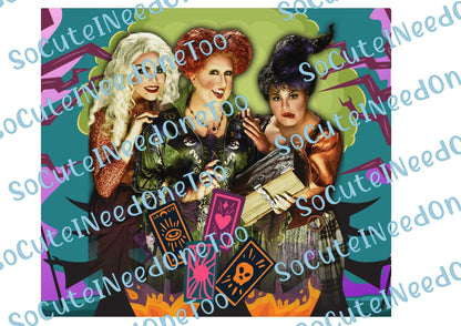 Hocus Pocus 20oz Waterslide Wraps - SoCuteINeedOneToo