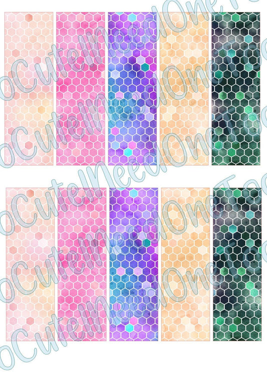 Honeycomb Pattern Pen Wraps - SoCuteINeedOneToo