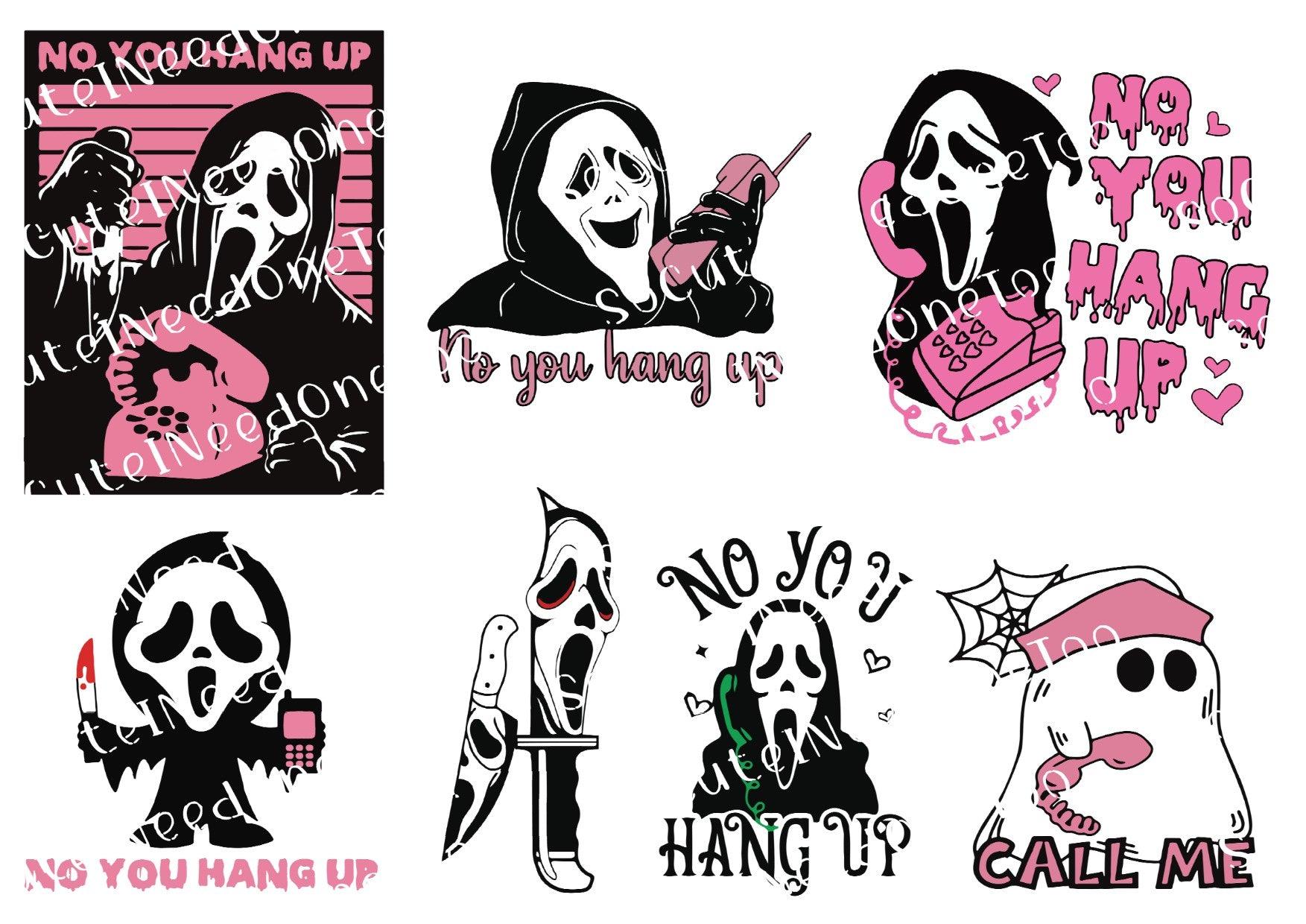 Horror - Ghost Face Selection Waterslide Decals - SoCuteINeedOneToo