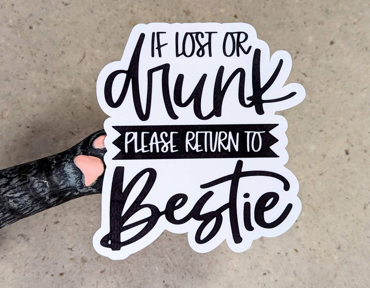 If I'm drunk it's her fault arrow vinyl sticker