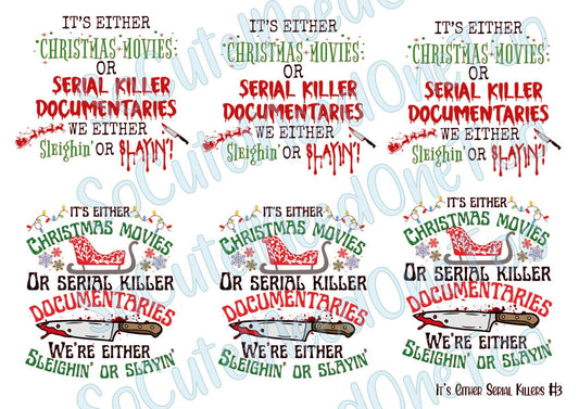 It's Either Serial Killers #3 Waterslide Decals - SoCuteINeedOneToo