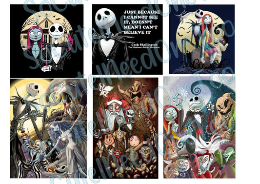 Jack and Sally #15 Waterslide Decals - SoCuteINeedOneToo