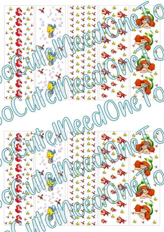 Little Mermaid Pen Wraps - SoCuteINeedOneToo