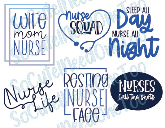 Nurse #5 Waterslide Decals - SoCuteINeedOneToo
