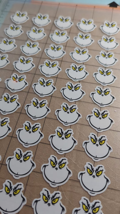 Grinch Stickers For The Holiday