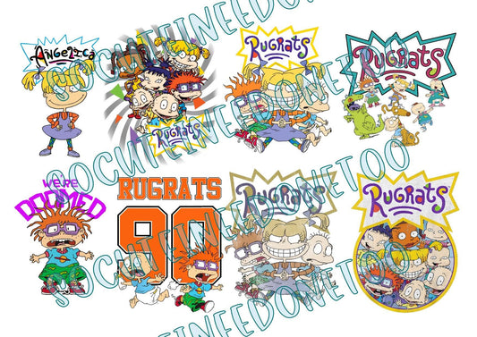 Rugrats - Angelica On Clear Waterslide Decals - SoCuteINeedOneToo