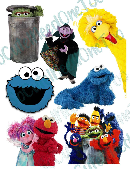 Sesame Street #1 on Clear Water Slide Paper Sealed & Ready To Use - SoCuteINeedOneToo