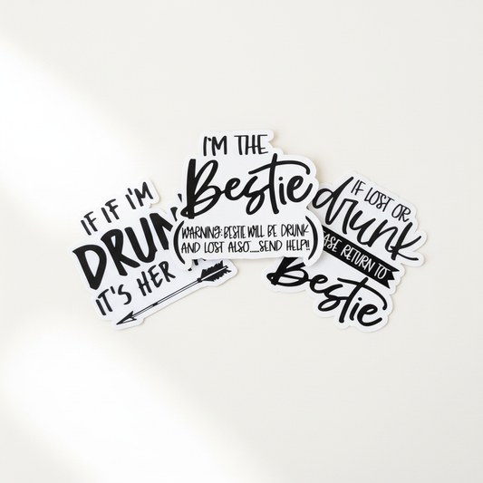 Three-sticker bundle mockup