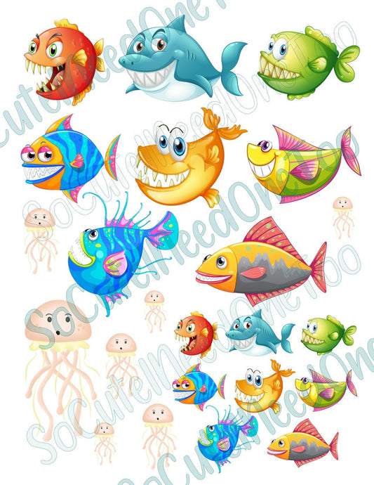 Under The Sea Clear/White Waterslide Paper - Ready To Use - SoCuteINeedOneToo
