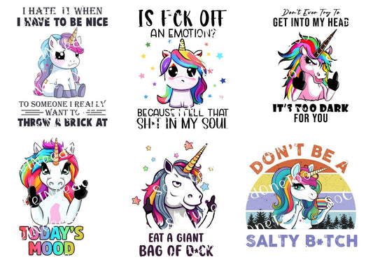 Unicorn - Bucket List Waterslide Decals - SoCuteINeedOneToo